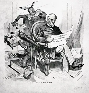 John Sherman Prints: Cartoon of John Sherman