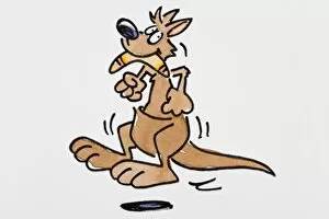 Images Dated 27th March 2007: Cartoon kangaroo