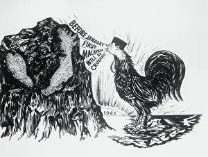 Kuala Lumpur Prints: Cartoon Lampooning President Sukarno