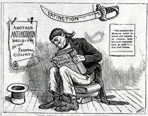 Mormon Prints: Cartoon On Mormonism: Sword And Mormon