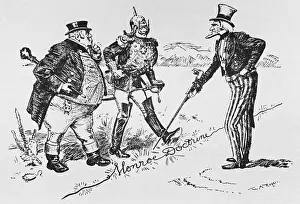 Cartoon Pertaining to Monroe Doctrine
