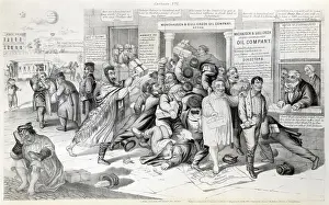 1860s Prints: Cartoon Ridiculing Oil Speculation