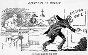 1910s Style Prints: Cartoon Satirizing The League Of Nations