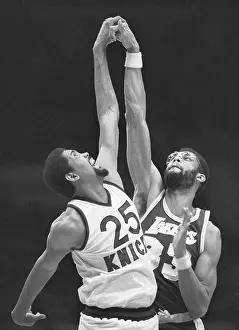 Bill Cartwright and Kareem Abdul-Jabbar