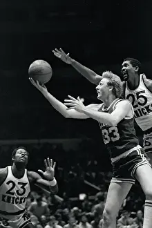 Bill Cartwright Reaching Past Larry Bird for Basketball