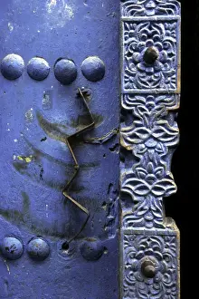 Carved wooden door in Stone Town