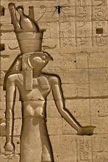 carving of the Egyptian God Horus