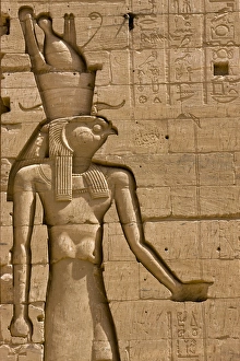 Images Dated 7th April 2009: carving of the Egyptian God Horus
