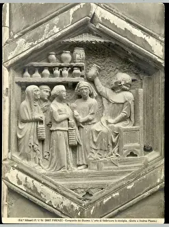 Florence Prints: Carving Of Pattery Making On The Duomo