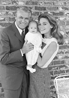 Infant Prints: Cary Grant, Dyan Cannon, and Daughter