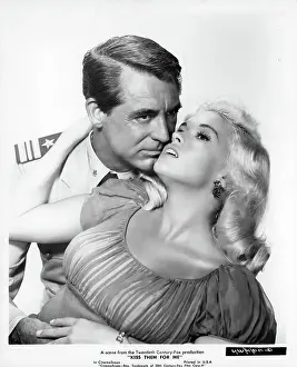 Lac0041 Prints: Cary Grant And Jayne Mansfield In Kiss Them for Me