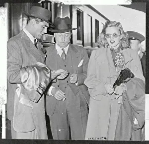 Cary Grant and Phyllis Brooks at Train Station