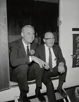 Cary Grant Sitting with Leslie Brooks