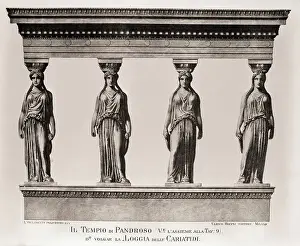 Bpa2 Prints: Caryatids In A Greek Temple