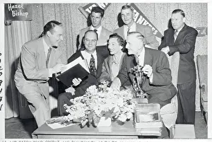 Zack Wheat Prints: Casey Stengal Broadcasting on a Radio Show