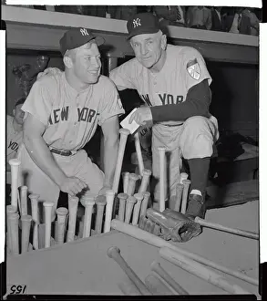 Casey Stengal and Mickey Mantle