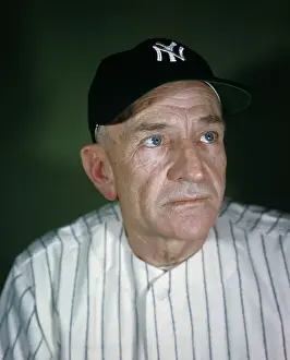 Casey Stengel in Baseball Uniform