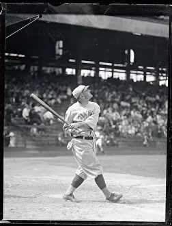 Casey Stengel in Batting Action