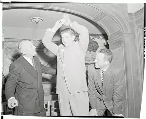 Casey Stengel with Billy Hunter and Bob Turley