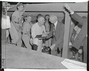 Casey Stengel and Connie Mack
