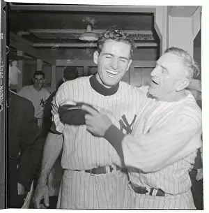 Casey Stengel with Gerry Coleman