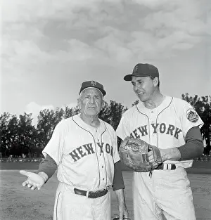 Casey Stengel and Gil Hodges of the New York Mets