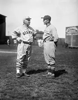 Casey Stengel and John McGraw Posing Before Exhibition Game