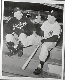 Casey Stengel and Mickey Mantle