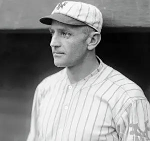 Casey Stengel Posing in Baseball Cap