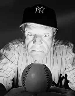 Luck Prints: Casey Stengel Reading the Yankees Fortune