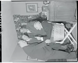 Casey Stengel Sitting in the Director's Chair