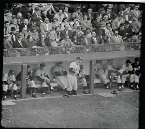 Casey Stengel Standing in Dugout