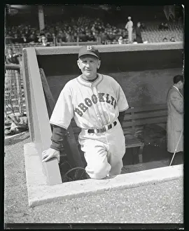 Casey Stengel Standing in Dugout