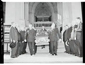 Robert Houghwout Jackson Prints: The casket of Supreme Court Justice Robert H