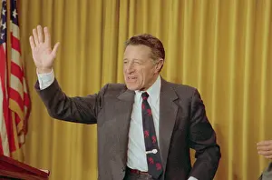 Caspar Weinberger Waving