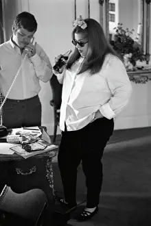 Cass Elliot At A NY Hotel With A Coke