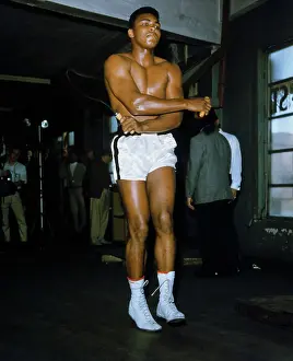 Cassias Clay Training for Fight