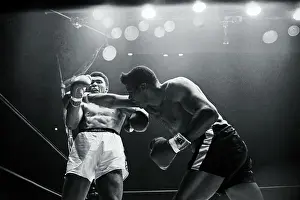 Cassius Clay Avoiding Floyd's Punch