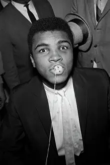 Button Prints: Cassius Clay Buttoning His Lips