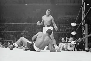 Lewiston Prints: Cassius Clay Knocking Out Sonny Liston