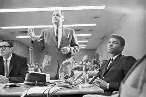 Sacramento Prints: Cassius Clay with His Lawyer John Crvaritch
