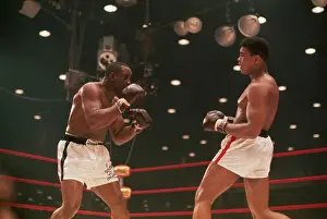 Cassius Clay and Sonny Liston During Bout