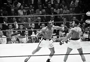 Cassius Clay and Sonny Liston During Bout