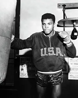 1960 Olympic Games Rome Prints: Cassius Clay Training for 1960 Olympics