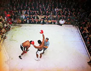 Cassius Clay Winning Fight
