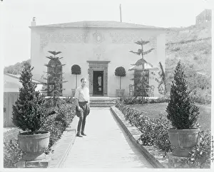 Casson Ferguson Posing Outside His House