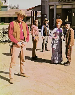 Cowboy Prints: Cast of Gunsmoke on Set