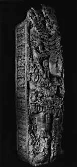 Fixdate Prints: Cast Of Mayan Relief Sculpture