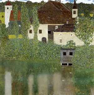 Klimt Prints: Castello Sul Lago Atter, ('Castle Unterrach on the Attersee') 1908