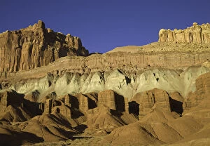 Images Dated 18th October 2008: The Castle and Fluted Wall, Capitol Reef N.P